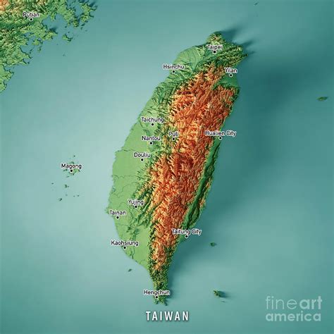 地勢圖|台灣等高線圖 Taiwan Contour Map